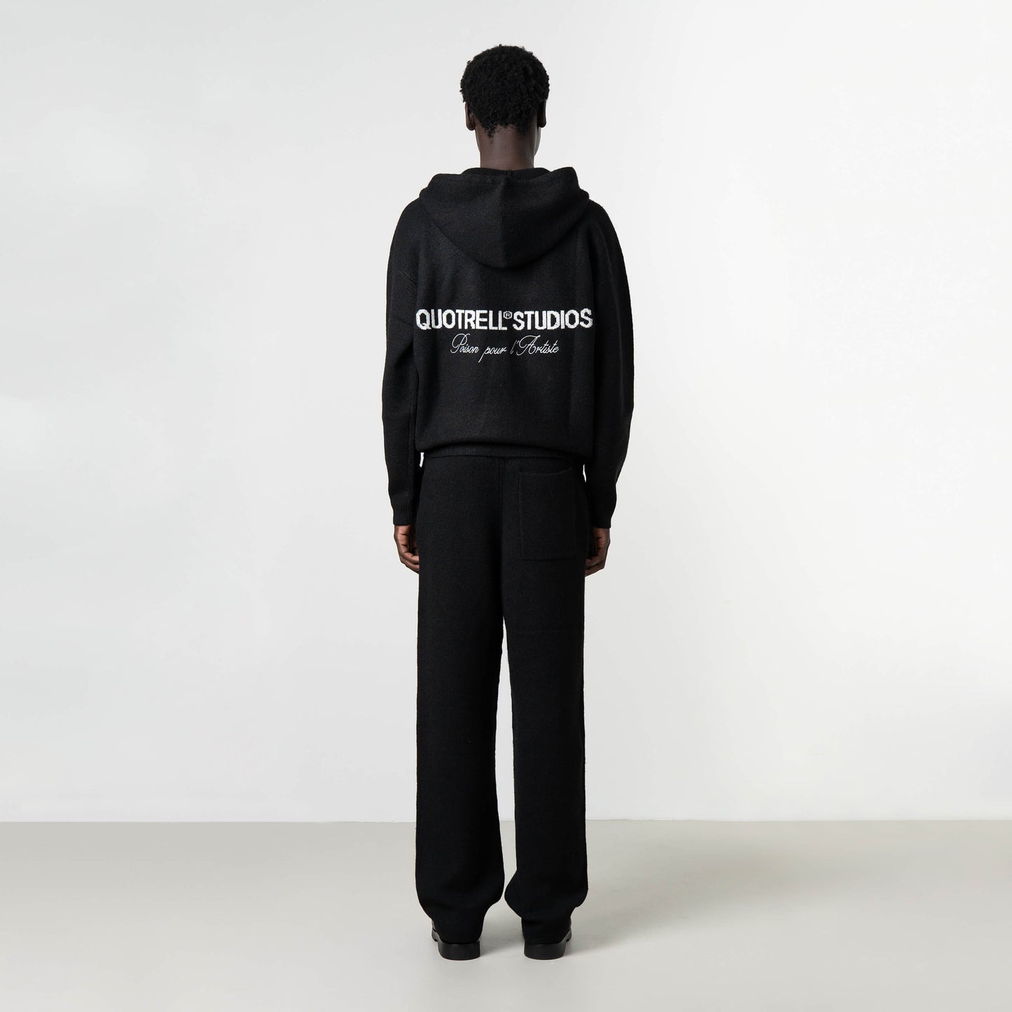 CALVIN KNITTED SET | BLACK/WHITE