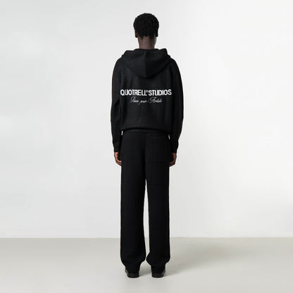 CALVIN KNITTED SET | BLACK/WHITE