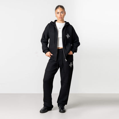 CALVIN KNITTED SET | BLACK/WHITE