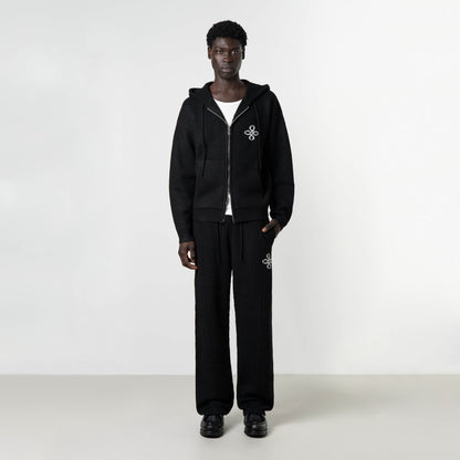 CALVIN KNITTED SET | BLACK/WHITE