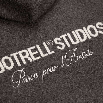 CALVIN KNITTED ZIP HOODIE | BROWN MELEE