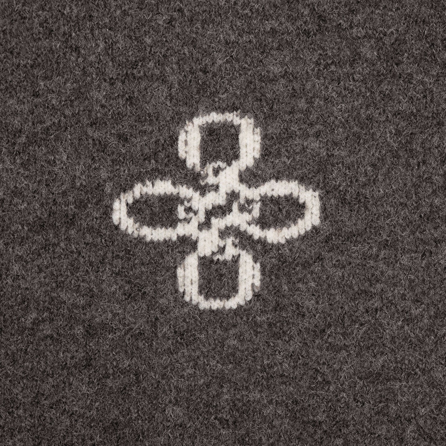 CALVIN KNITTED ZIP HOODIE | BROWN MELEE