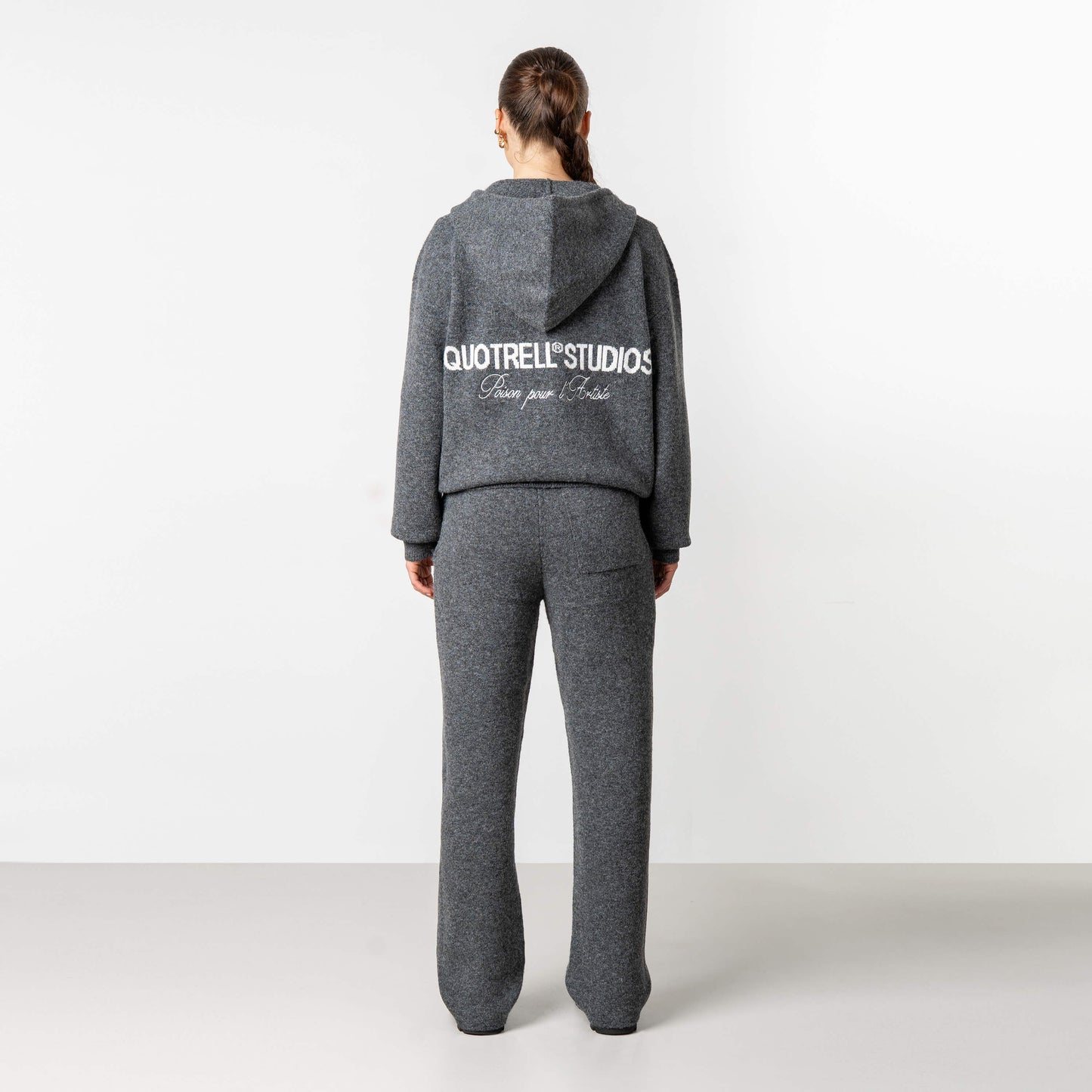 CALVIN KNITTED SET | GREY MELEE