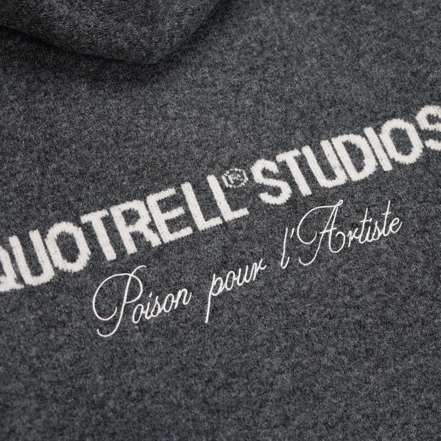 CALVIN KNITTED ZIP HOODIE | GREY MELEE