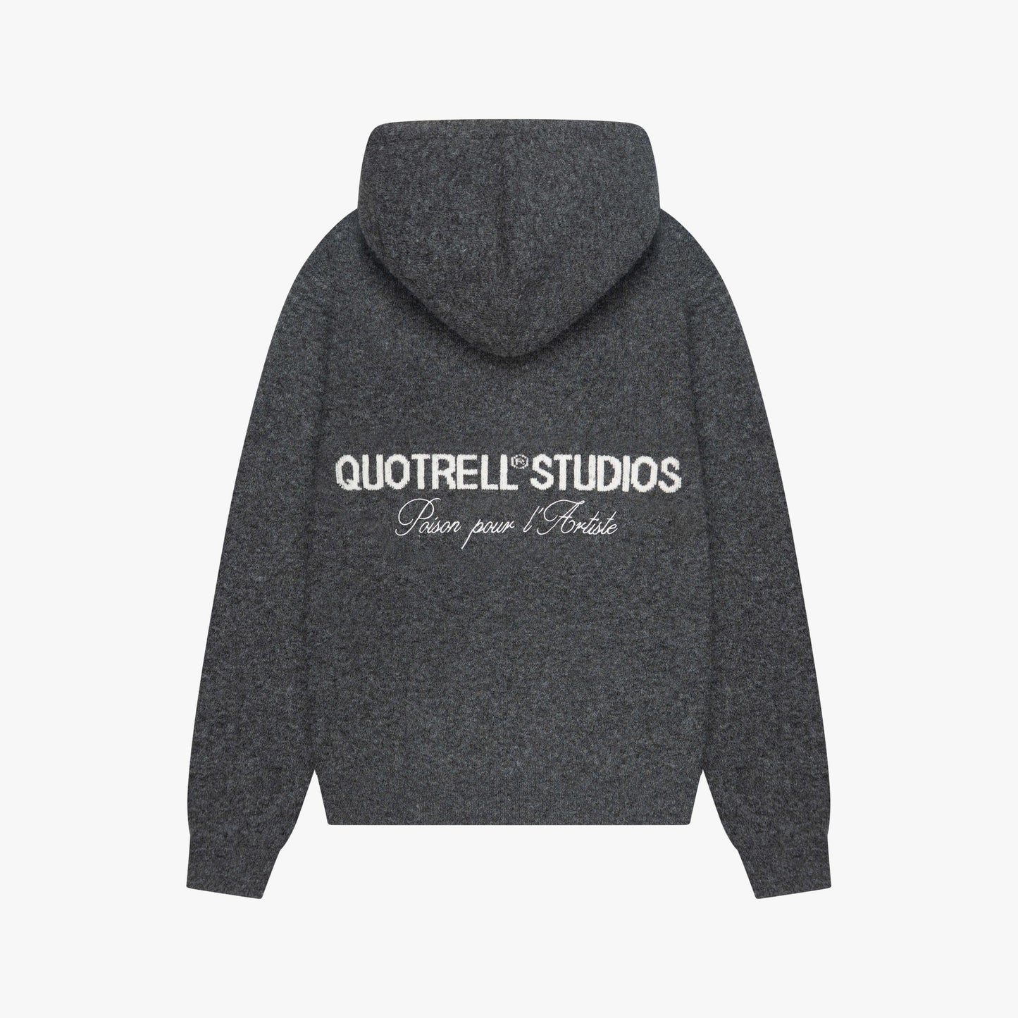CALVIN KNITTED ZIP HOODIE | GREY MELEE