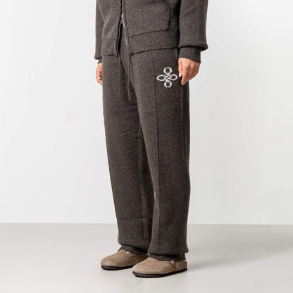 CALVIN KNITTED PANTS | BROWN MELEE