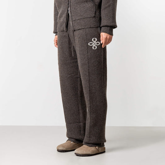 CALVIN KNITTED PANTS | BROWN MELEE