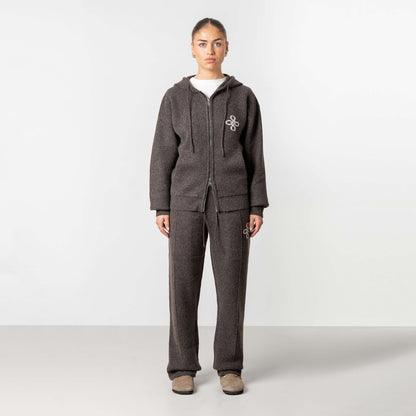 CALVIN KNITTED PANTS | BROWN MELEE