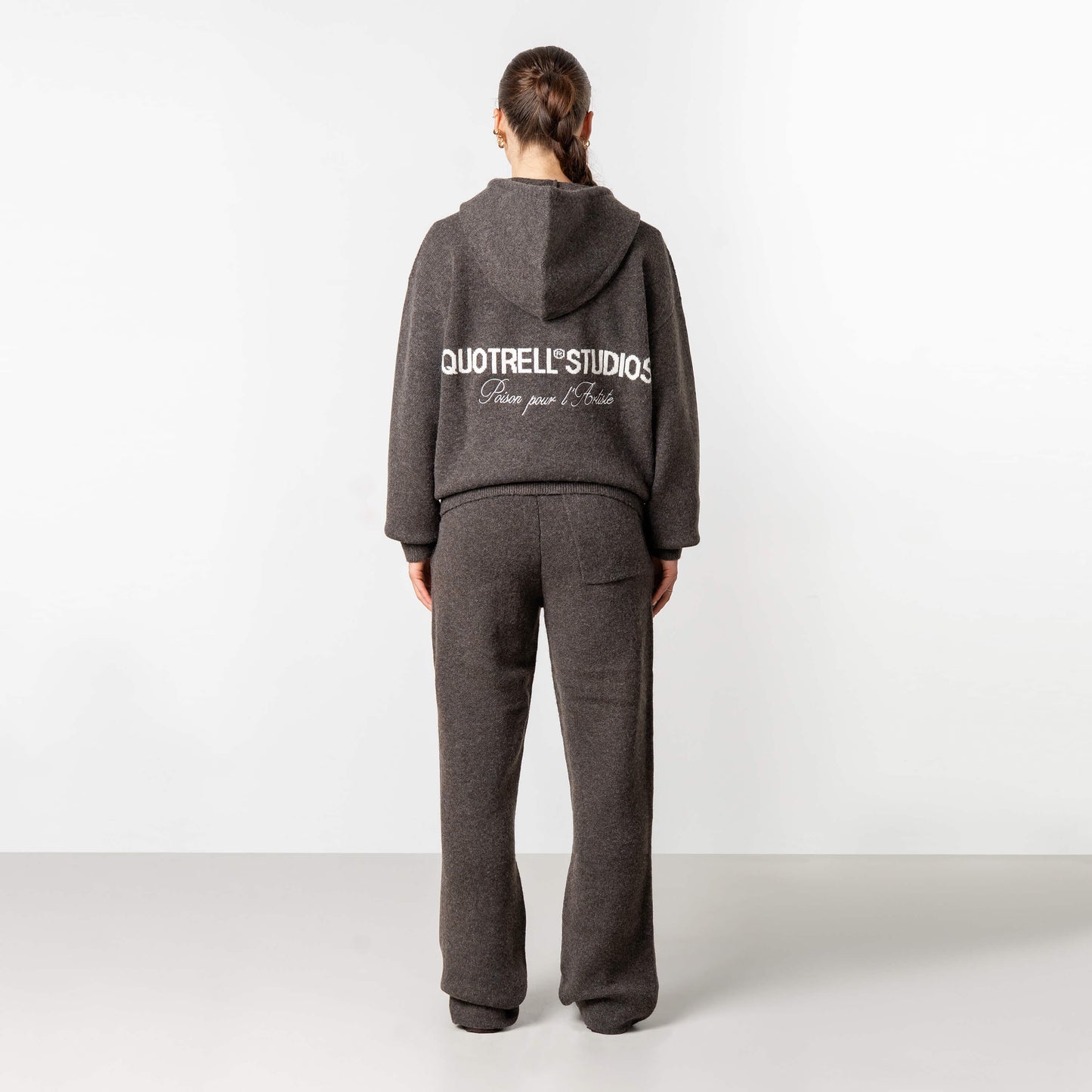 CALVIN KNITTED PANTS | BROWN MELEE