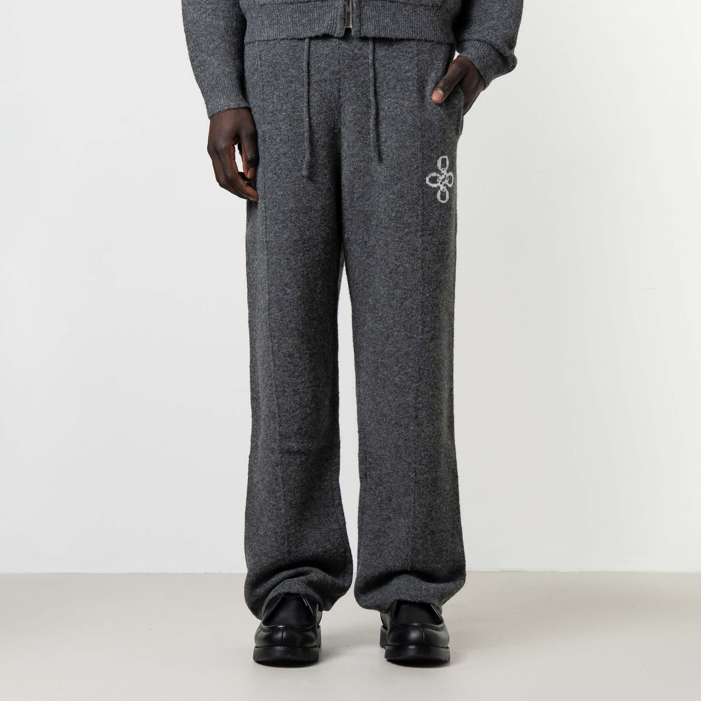 CALVIN KNITTED PANTS | GREY MELEE