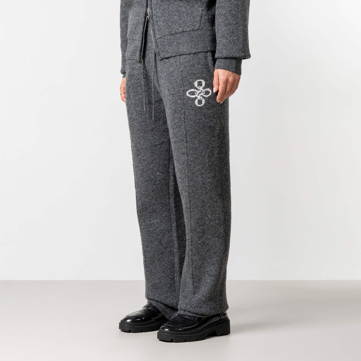 CALVIN KNITTED PANTS | GREY MELEE