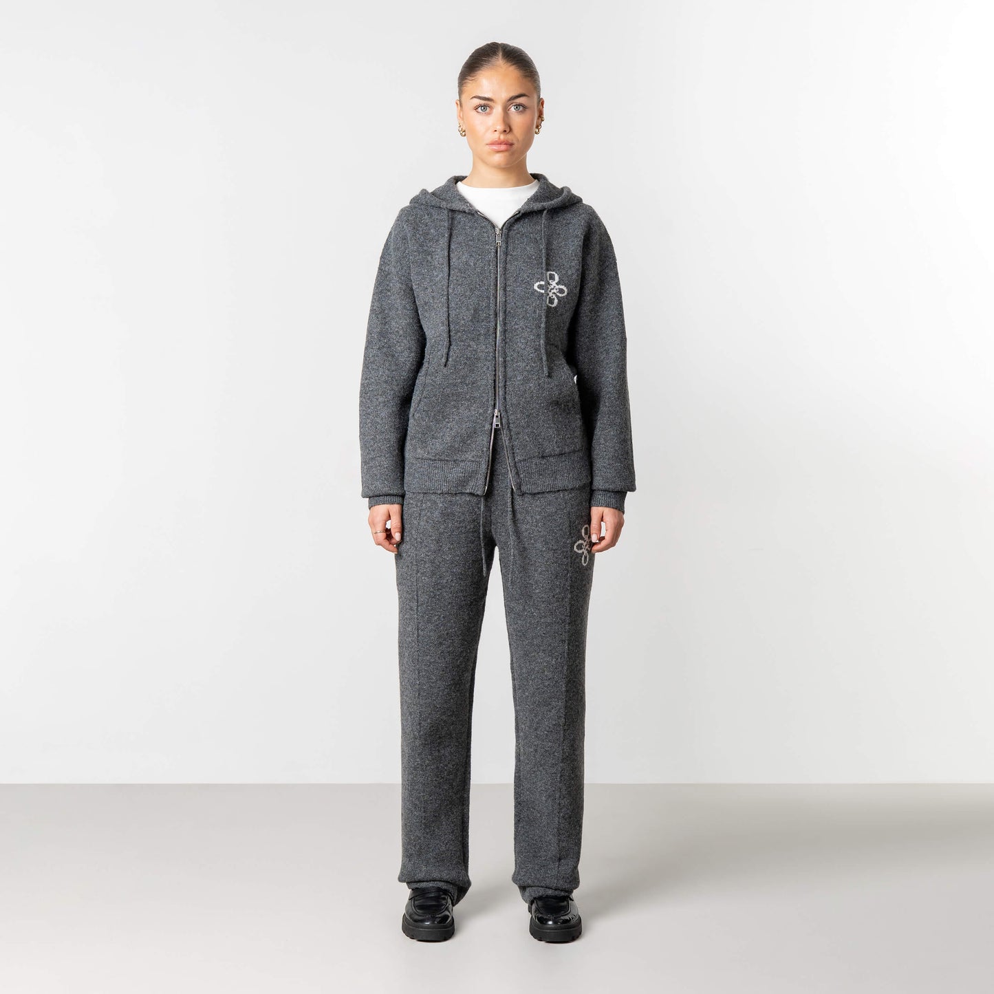 CALVIN KNITTED PANTS | GREY MELEE