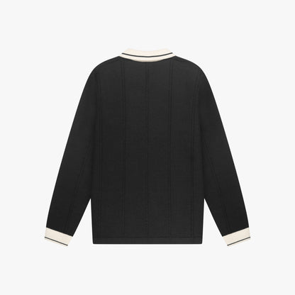 LOGAN KNITTED JERSEY | BLACK/WHITE