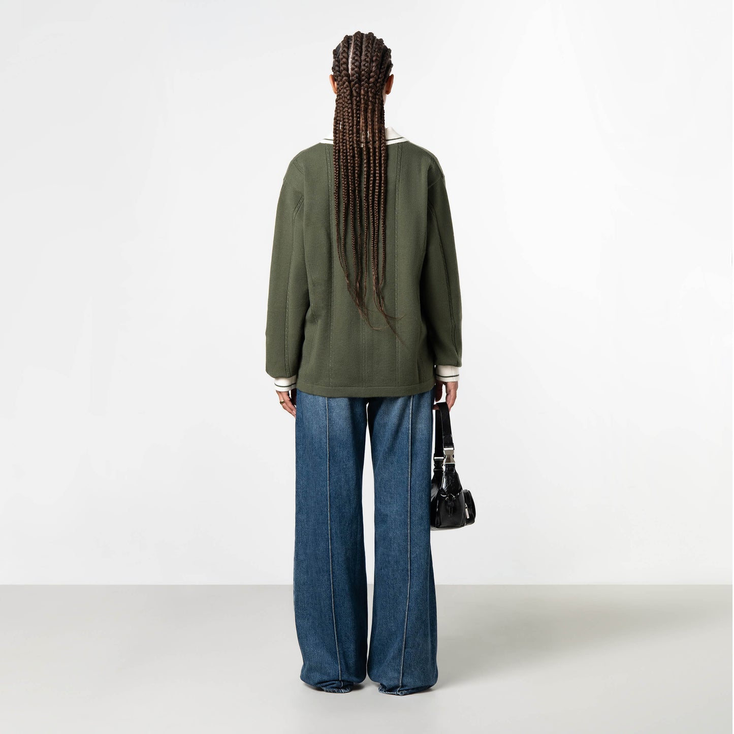 LOGAN KNITTED JERSEY | GREEN/WHITE