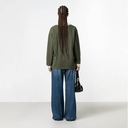 LOGAN KNITTED JERSEY | GREEN/WHITE