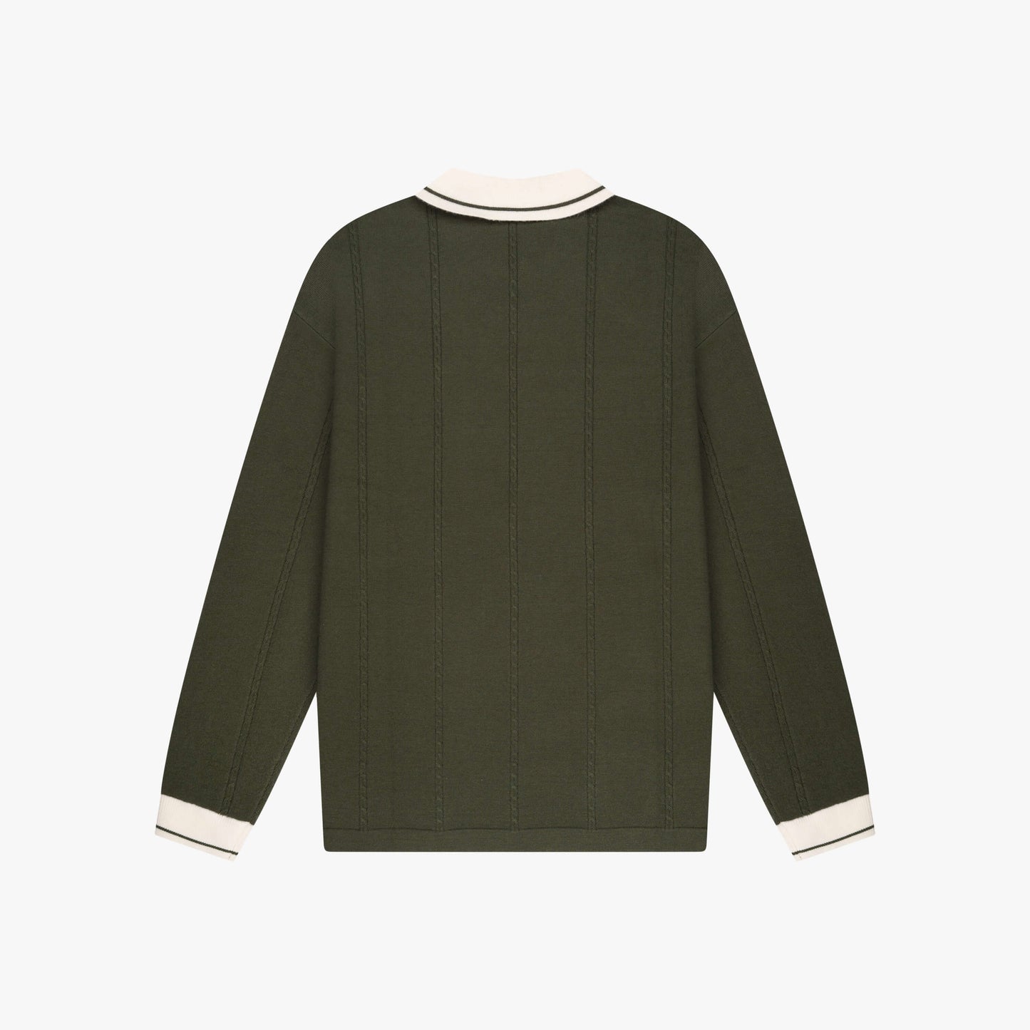 LOGAN KNITTED JERSEY | GREEN/WHITE