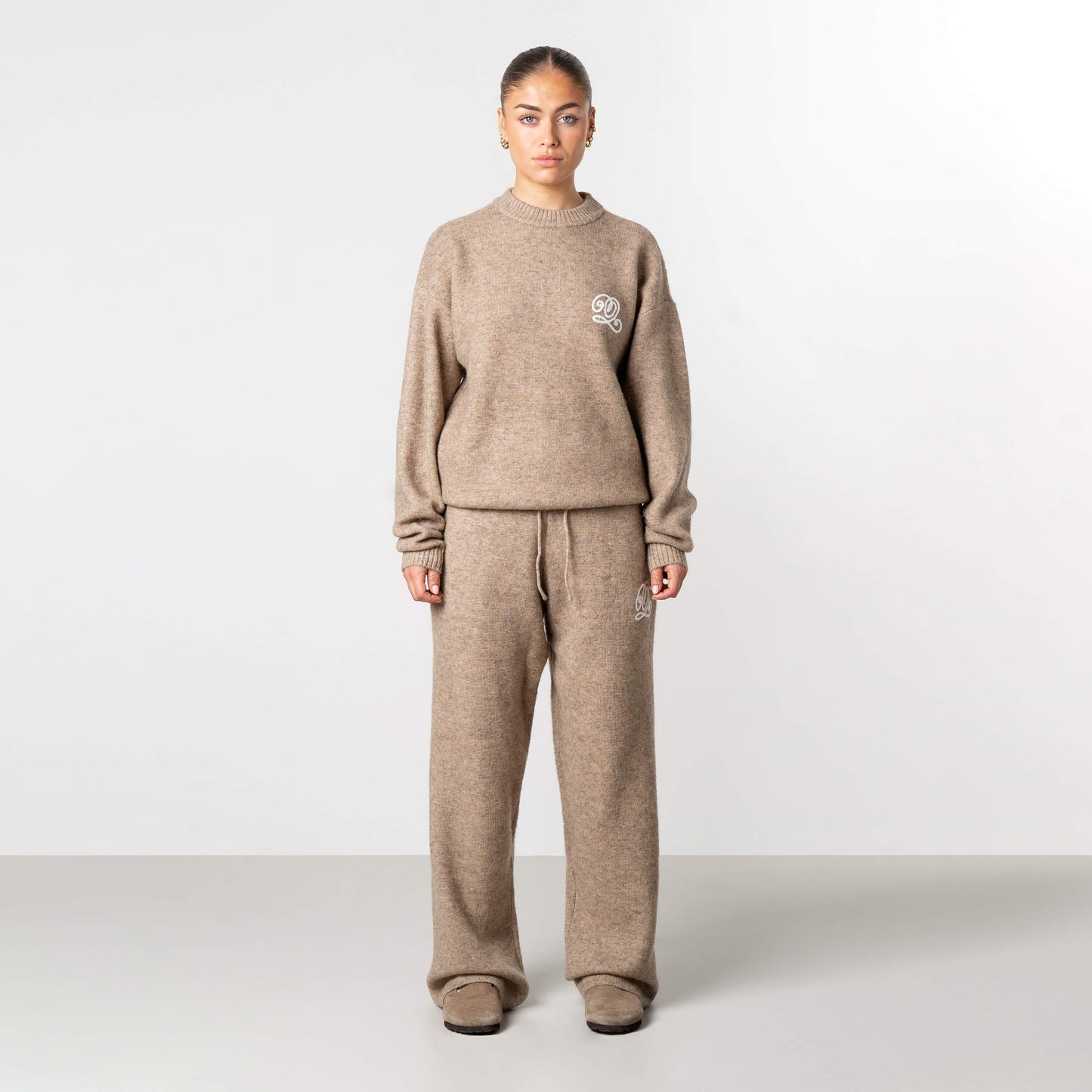 ELAN KNITTED PANTS | LIGHT BEIGE MELEE