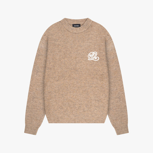 ELAN KNITTED SWEATER | LIGHT BEIGE MELEE