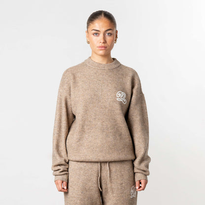 ELAN KNITTED SWEATER | LIGHT BEIGE MELEE
