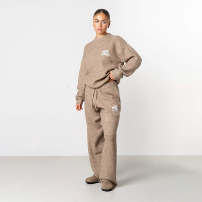 ELAN KNITTED SWEATER | LIGHT BEIGE MELEE