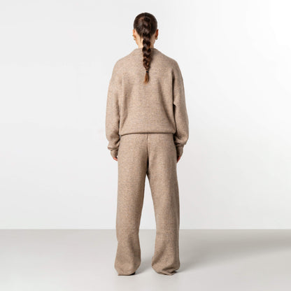 ELAN KNITTED PANTS | LIGHT BEIGE MELEE
