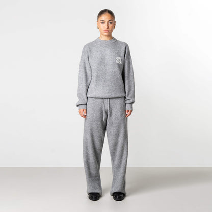 ELAN KNITTED PANTS | LIGHT GREY MELEE