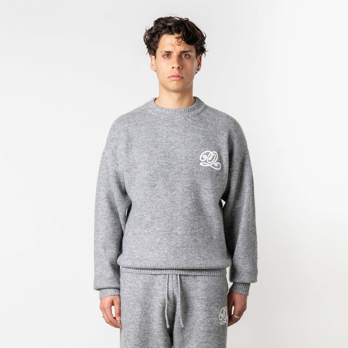 ELAN KNITTED SET | LIGHT GREY MELEE