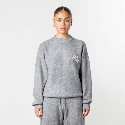 ELAN KNITTED SET | LIGHT GREY MELEE