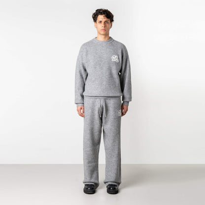 ELAN KNITTED SET | LIGHT GREY MELEE