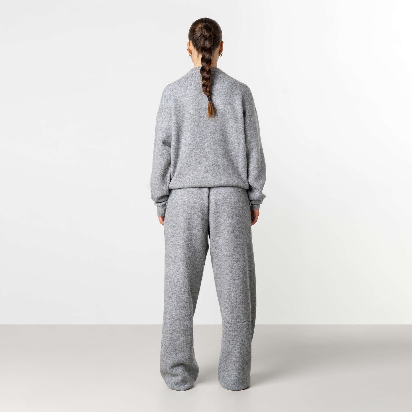 ELAN KNITTED SET | LIGHT GREY MELEE