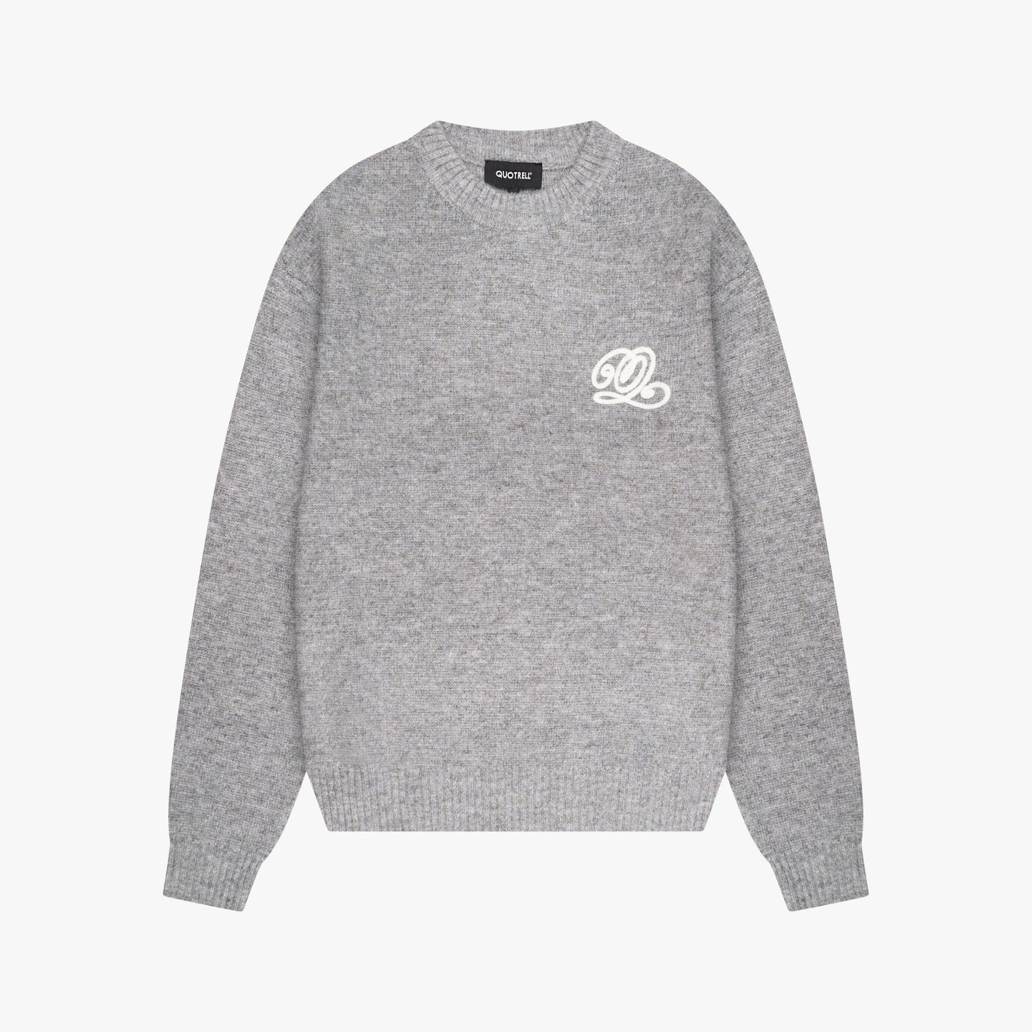 ELAN KNITTED SWEATER | LIGHT GREY MELEE