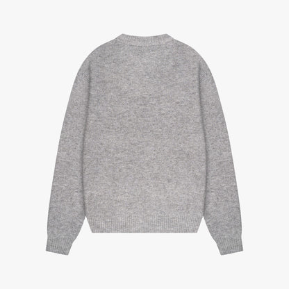 ELAN KNITTED SWEATER | LIGHT GREY MELEE