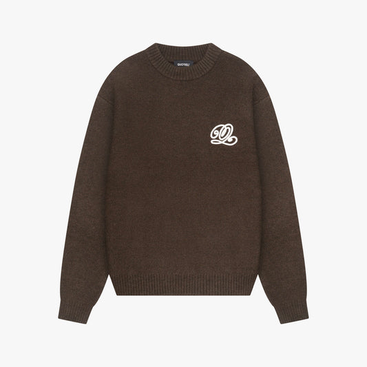 ELAN KNITTED SWEATER | BROWN