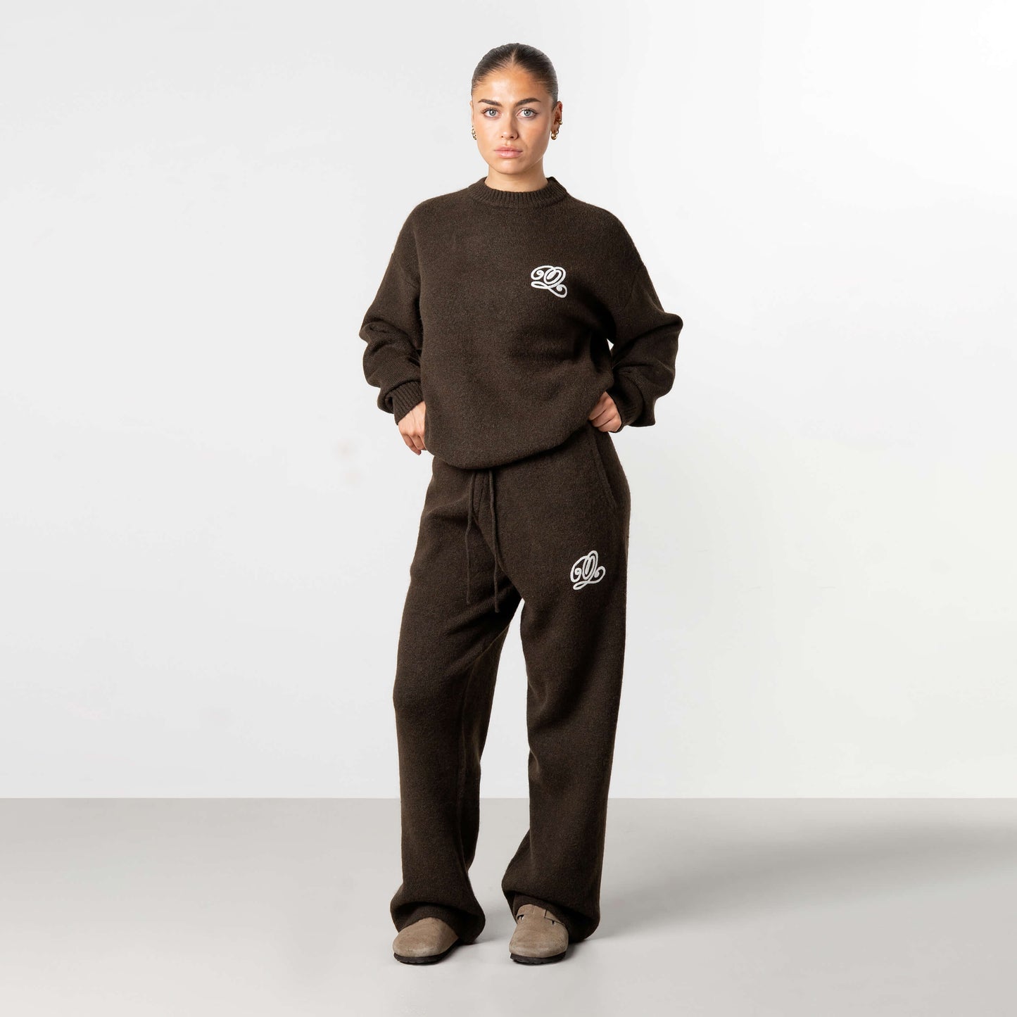 ELAN KNITTED SET | BROWN