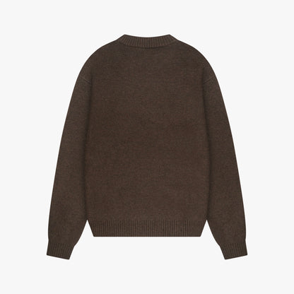 ELAN KNITTED SWEATER | BROWN