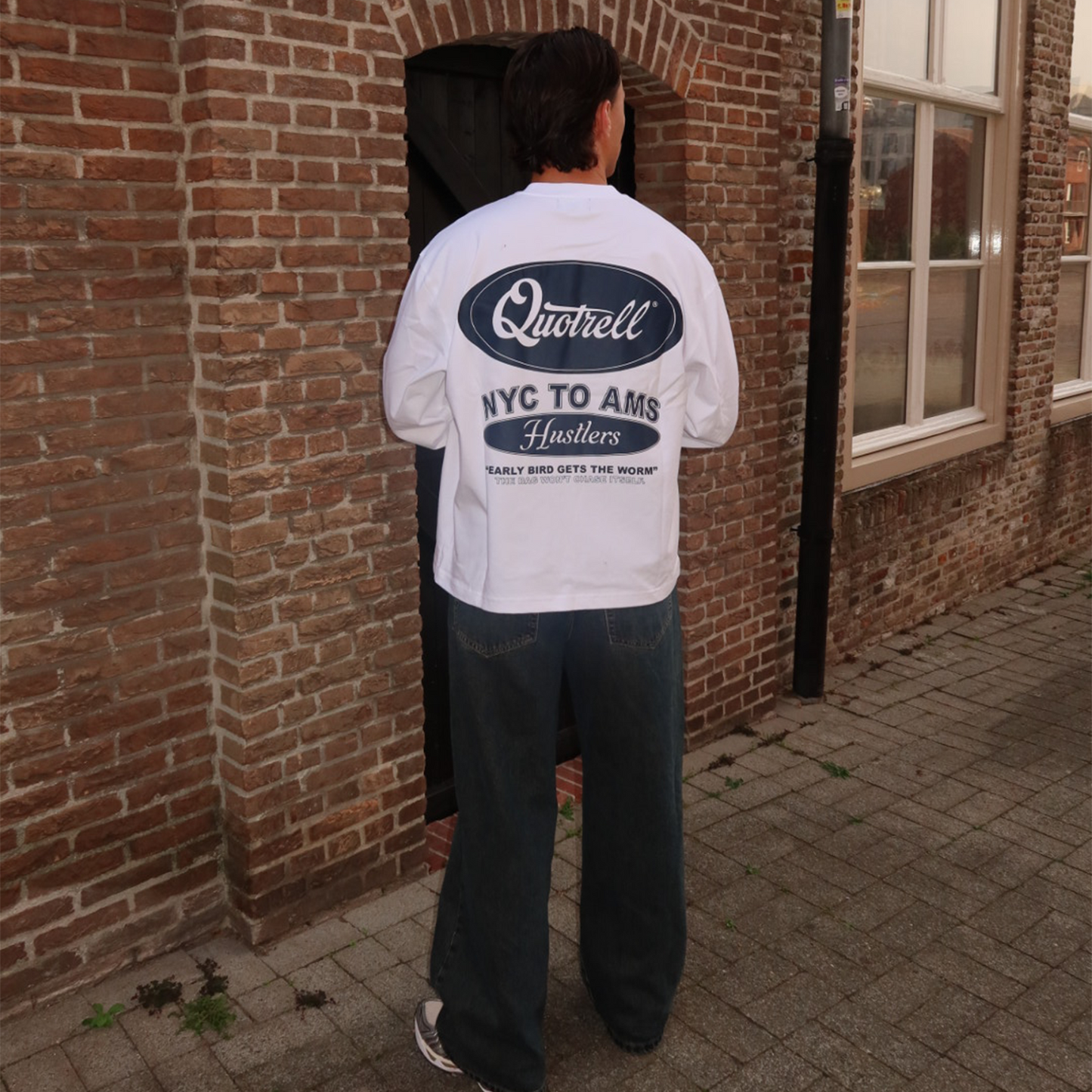 LOUIS LONGSLEEVE | WHITE/NAVY