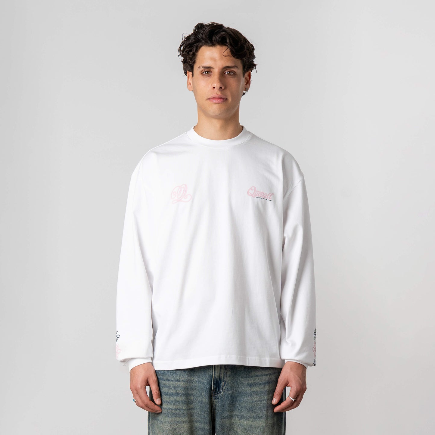 LOUIS LONGSLEEVE | WHITE/PINK