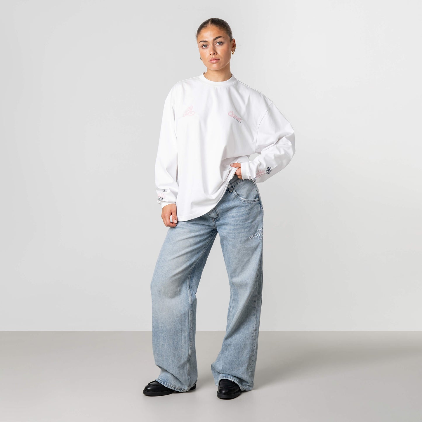 LOUIS LONGSLEEVE | WHITE/PINK