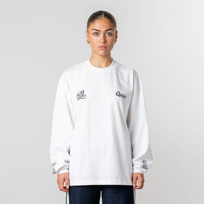 LOUIS LONGSLEEVE | WHITE/NAVY