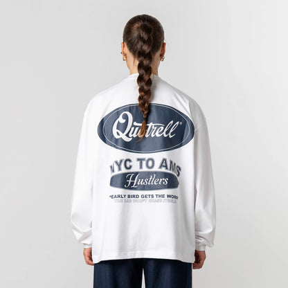 LOUIS LONGSLEEVE | WHITE/NAVY