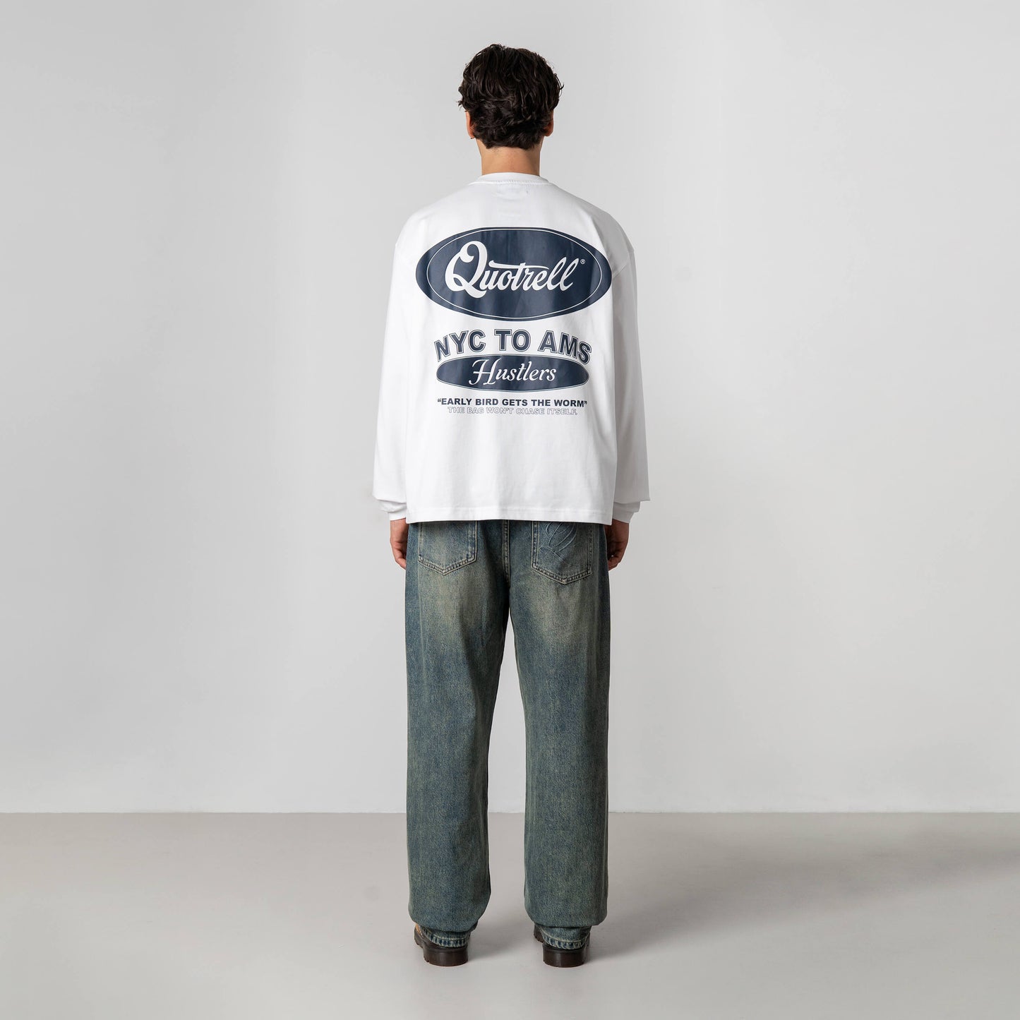 LOUIS LONGSLEEVE | WHITE/NAVY