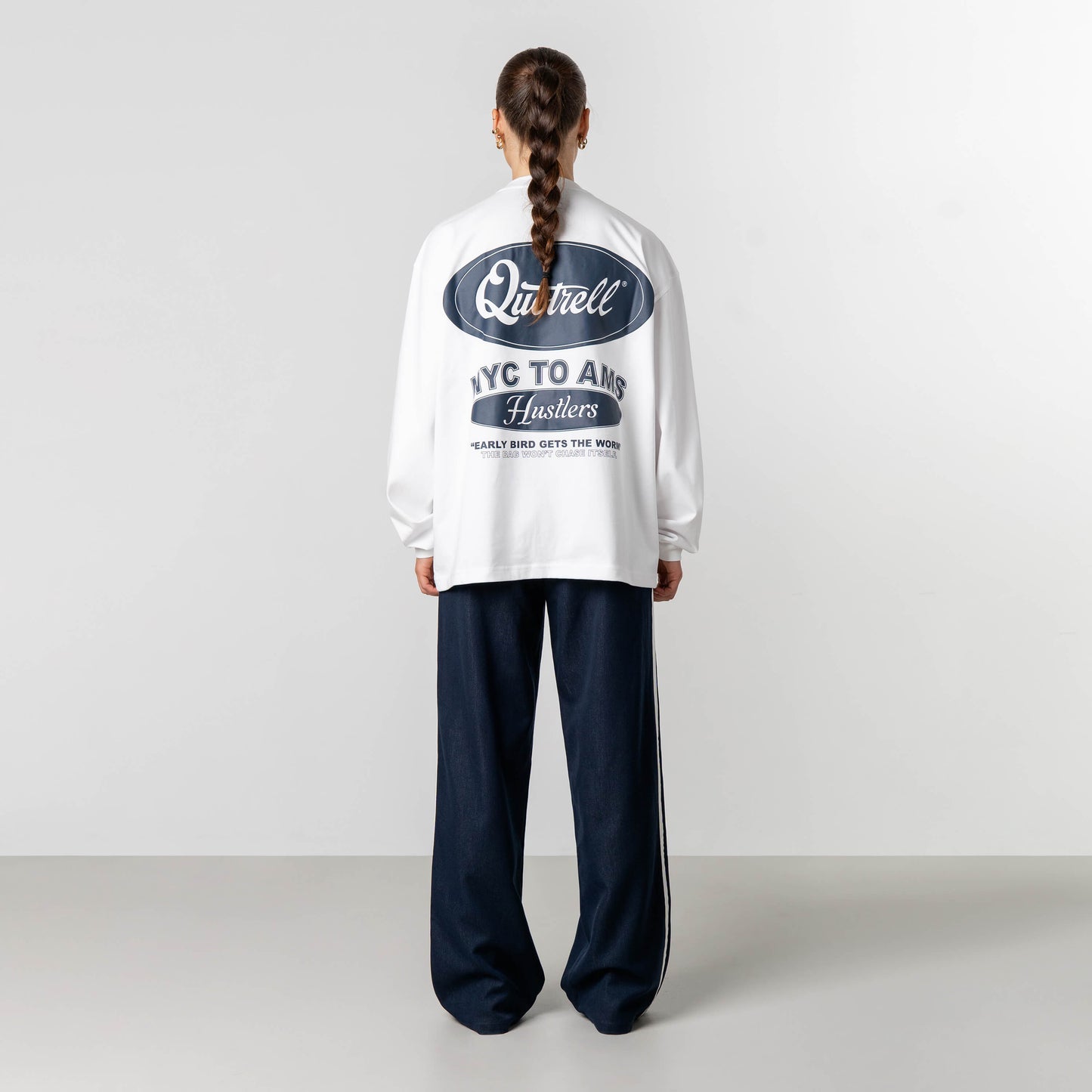 LOUIS LONGSLEEVE | WHITE/NAVY