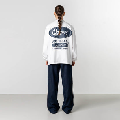 LOUIS LONGSLEEVE | WHITE/NAVY