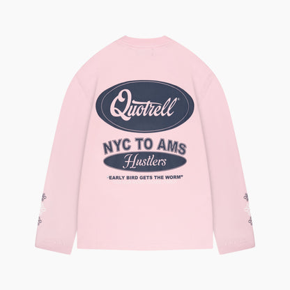 LOUIS LONGSLEEVE | LIGHT PINK/NAVY