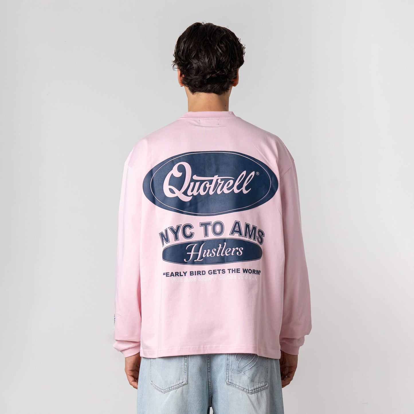 LOUIS LONGSLEEVE | LIGHT PINK/NAVY