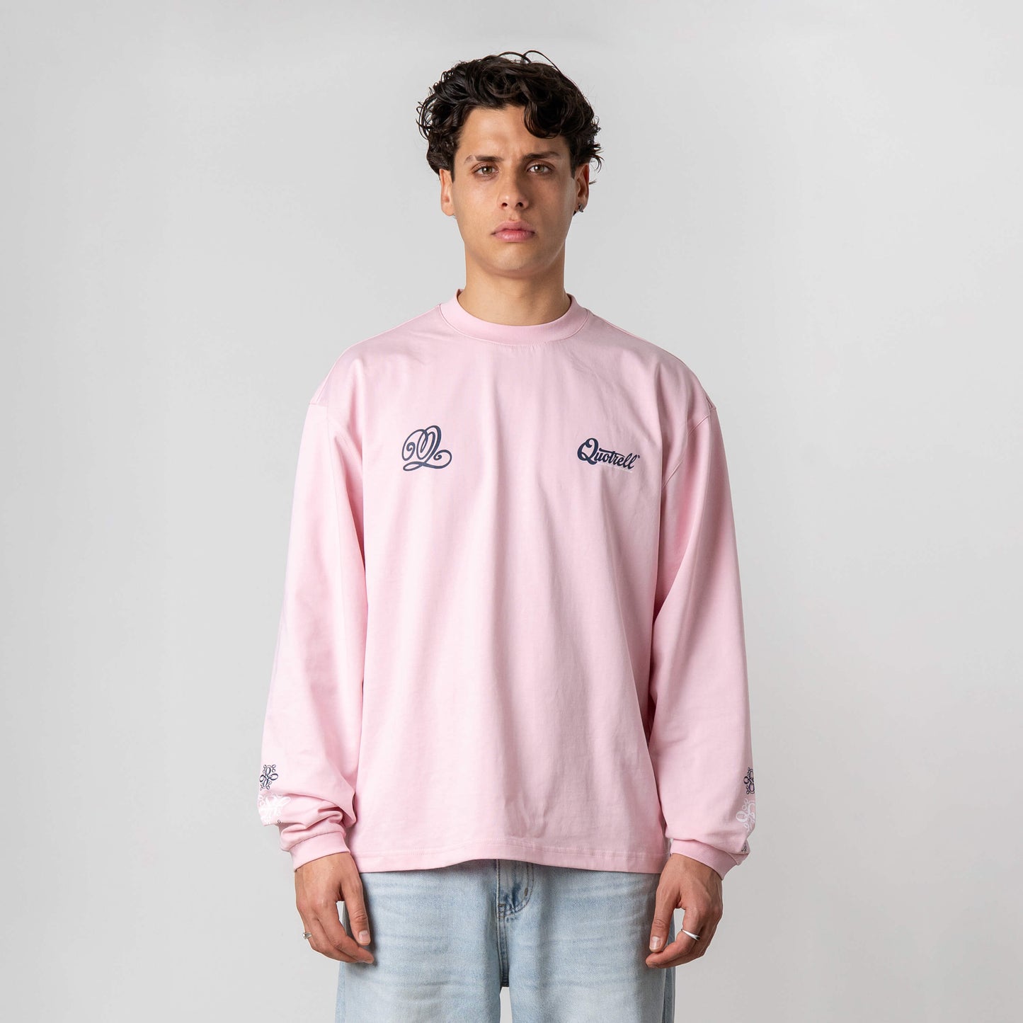 LOUIS LONGSLEEVE | LIGHT PINK/NAVY