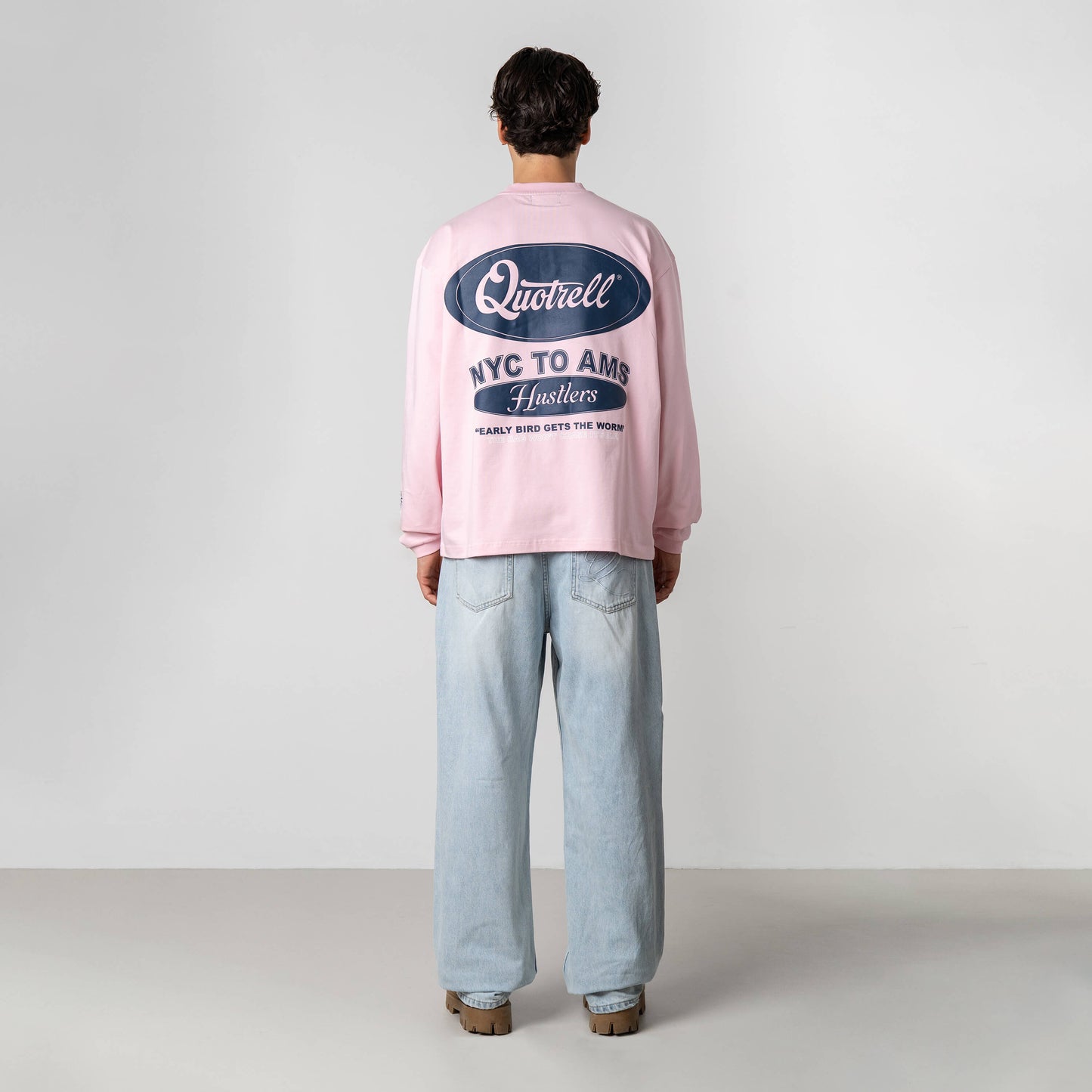 LOUIS LONGSLEEVE | LIGHT PINK/NAVY
