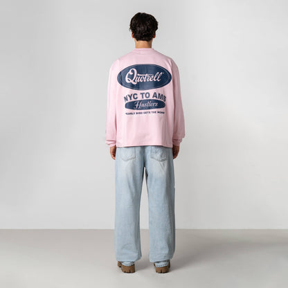 LOUIS LONGSLEEVE | LIGHT PINK/NAVY