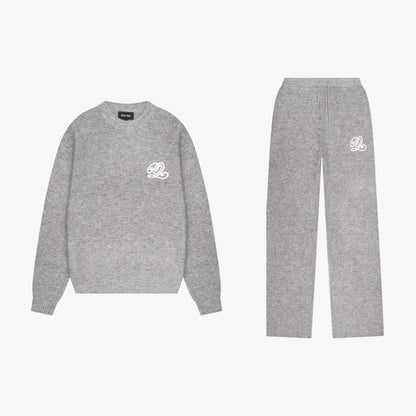 ELAN KNITTED SET | LIGHT GREY MELEE