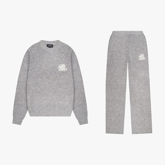 ELAN KNITTED SET | LIGHT GREY MELEE